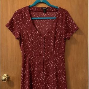 Forever 21 Red Polka Dot Mini Dress